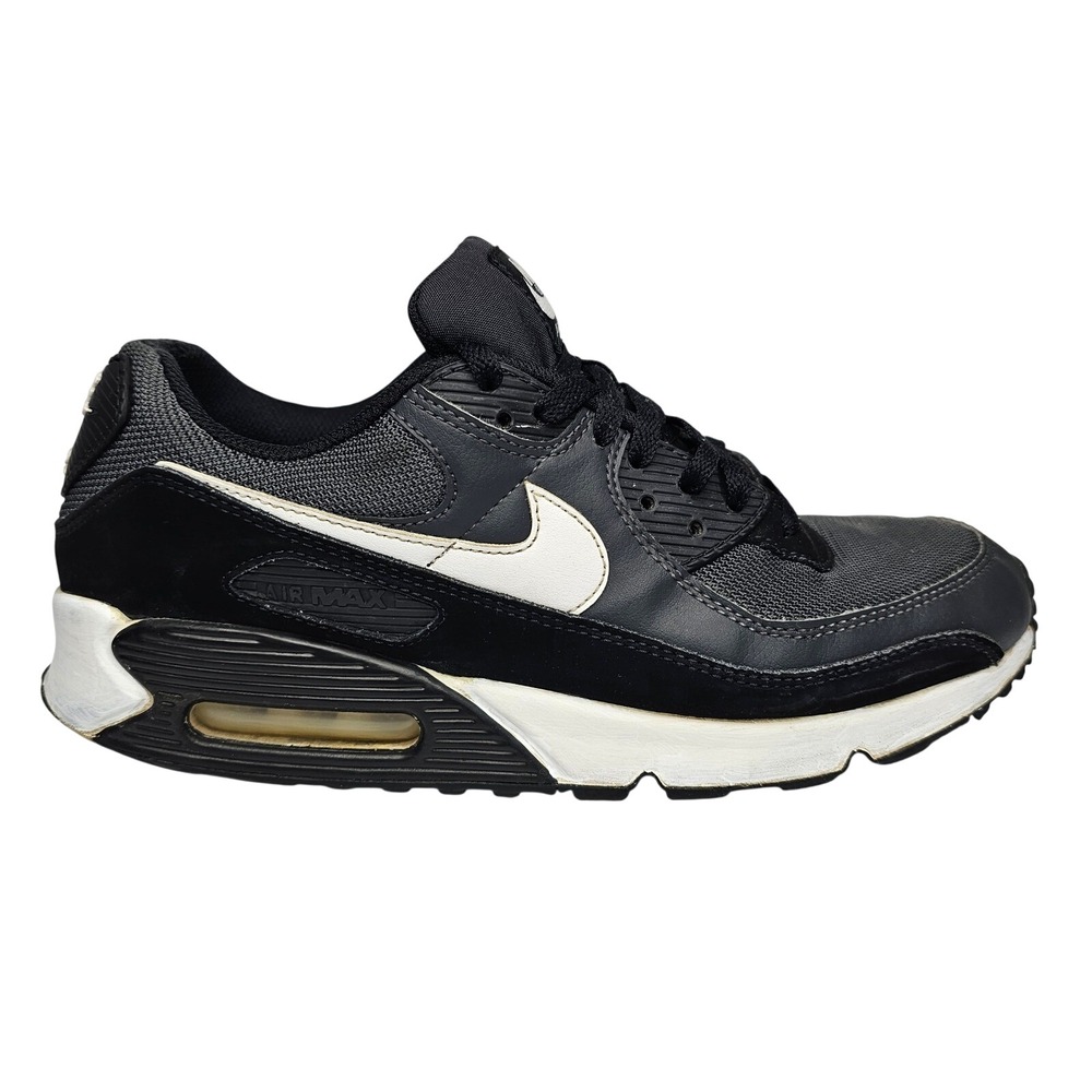 Nike Air Max 90 Mens Size 10 Black White Sneakers Low Top Athletic Shoes - Picture 2 of 14